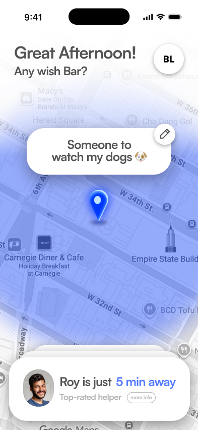 Someone to watch my dogs, Roy is 5 min away